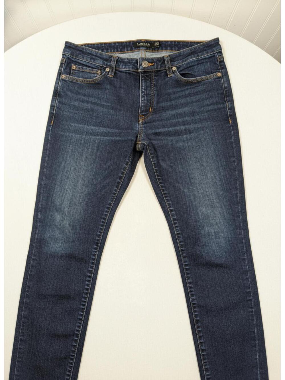 Lauren Ralph  Women's Dark Blue Denim Straight Fit Jeans Size 12